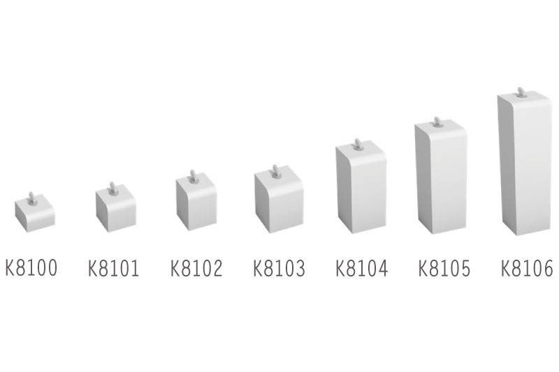 Les plots individuels pour les bagues et alliances.