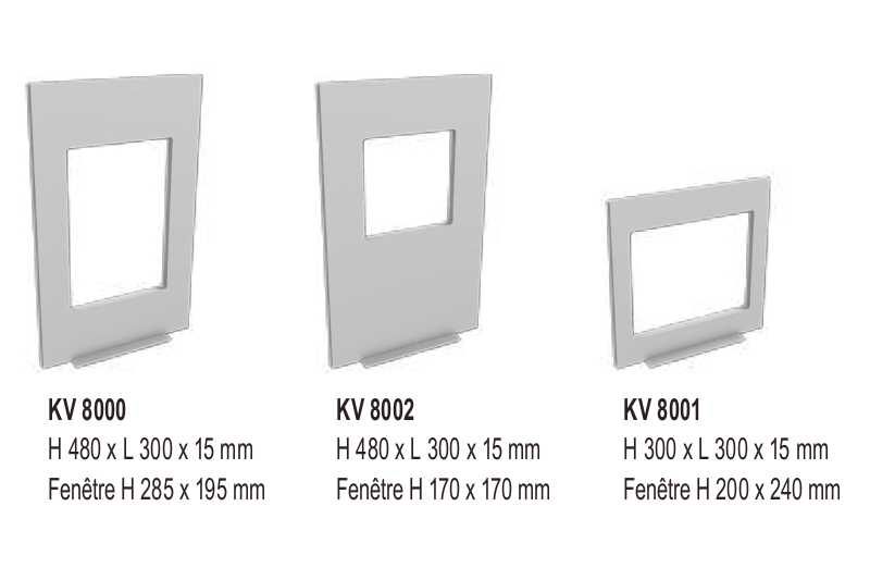 Les verticaux avec fenêtre : 3 tailles