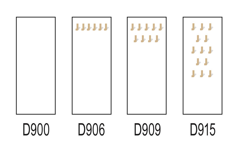 Les volumes position verticale avec crochets